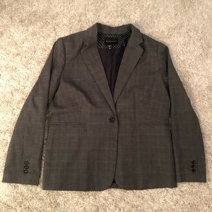 Adrienne Vittadini Grey/Brown Blazer